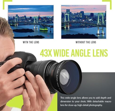 مجموعة من سلسلة Sony Alpha Series A7 A7II A7III A7R A7RII A7RIII A7S A7SII A6300 A6400 A6500 A6600 A68 ، مع عدسات واسعة الزاوية والتعقب ، مجموعات المرشحات 50 بوصة ، فلاش ، فلاتر ، فلاتر وأكثر (55 ملم) in Saudi Arabia