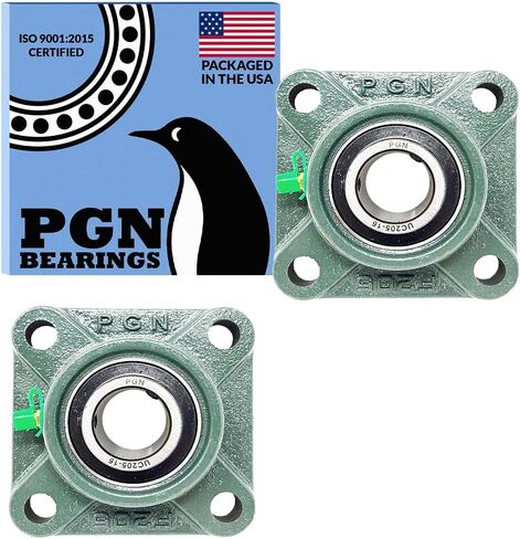 PGN - UCF208-24 محمل محمل مربع الشكل مثبت بالوسادة 1-1/2 "التجويف (قطعتان) in Kuwait