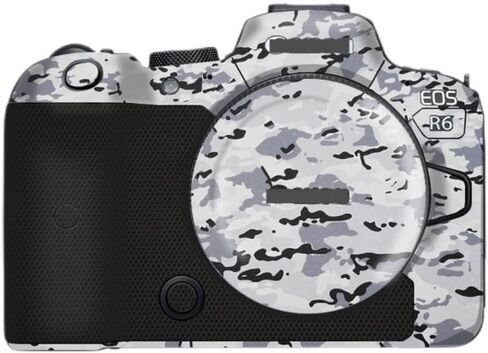 كاميرا R6 الجلد لـ Canon EOS R6 EOSR6 مضاد للخلع فينيل غلاف الرسوم المتحركة الكاريكاتير حامي جسم البند in Saudi Arabia