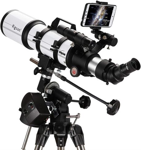 Professional National Geographic Telescope 80mm Aperture 600mm Mount Astronomical Refracting Multi-Coated Optics Durable Portable Travel Telescope with Tripod and Finders Scope in Saudi Arabia