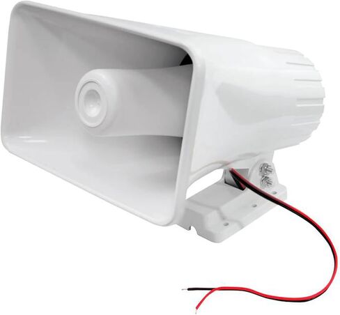 Pyle 8'' Indoor and Outdoor 65 Watts Heavy Duty Portable PA Horn Speaker, 8 Ohms Impedance, with Adjustable Bracket, White (4 Pack) in Saudi Arabia