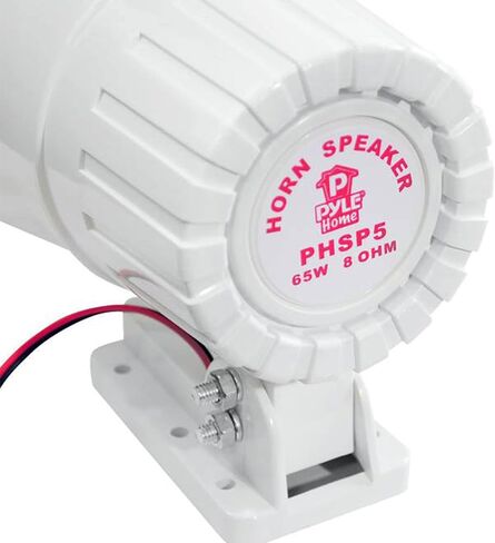 Pyle 8'' Indoor and Outdoor 65 Watts Heavy Duty Portable PA Horn Speaker, 8 Ohms Impedance, with Adjustable Bracket, White (4 Pack) in Saudi Arabia