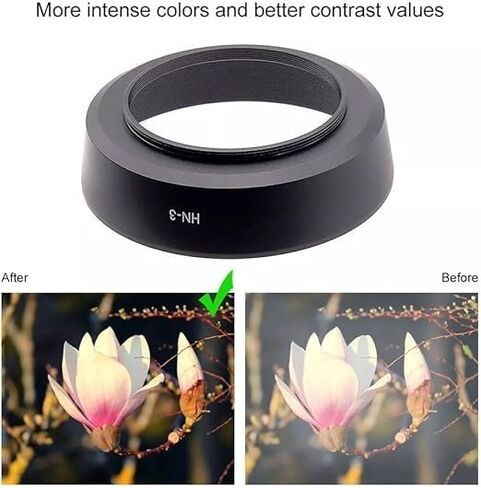 HN-3 52mm Metal Lens Hood Lens Protector Fit for Nikon AF 35mm f/2D 35-80mm in Saudi Arabia