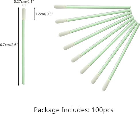 100pcs Lint-Free Cleaning swabs Kit, for Electronics, Cameras, Optical Lenses or Inkjet Printers, Print Heads Cleaning (Sharp) in Saudi Arabia