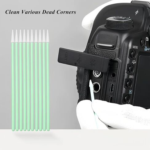 100pcs Lint-Free Cleaning swabs Kit, for Electronics, Cameras, Optical Lenses or Inkjet Printers, Print Heads Cleaning (Sharp) in Saudi Arabia