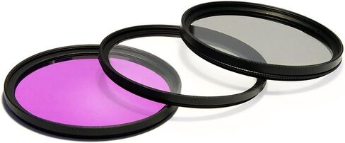 UV Ultra Violet + CPL Circular Polarizer + FLD Fluorescent Filter Kit for Sony HDR-CX430 HDR-CX430V HDR-PJ430 HDR-PJ430V HDR-PJ650 HDR-PJ810 Camcorder Video Camera in Saudi Arabia