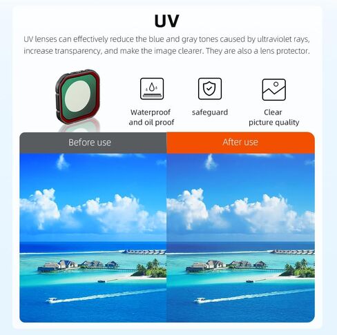 Lens Filter for Insta360 Ace Pro 2,Additional Lenses Optical Glass, high Transmittance, Multi-Layer Coating, Waterproof, Anti-Scratch, dustproof, Oil-Resistant (UV) in Saudi Arabia