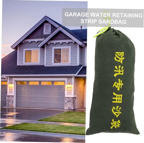 ARTIBETTER 3pcs Canvas Flood Sandbags Door Water Barrier Empty Sandbag for Garage Water Barrier Storm Bags for Flood Control in Saudi Arabia