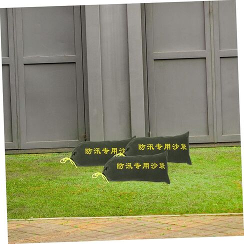 ARTIBETTER 3pcs Canvas Flood Sandbags Door Water Barrier Empty Sandbag for Garage Water Barrier Storm Bags for Flood Control in Saudi Arabia
