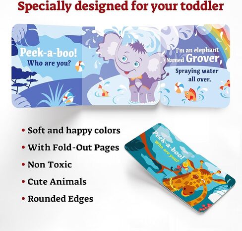 "Peek-a-boo – who are you?" – A Beautiful Set Of 4 Board Books for toddlers in Saudi Arabia