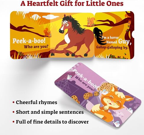"Peek-a-boo – who are you?" – A Beautiful Set Of 4 Board Books for toddlers in Saudi Arabia