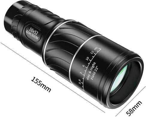 High Power Monocular Telescope with Green Film Optical - 16X52 Scope for Bird Watching and Outdoor Activities in Saudi Arabia