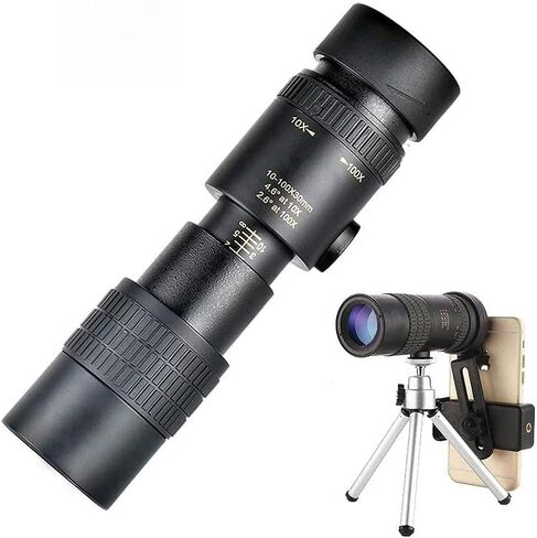 4K 10-300 × 30 مم تلسكوب أحادي - تكبير تليفوتوغرافي ، مقاوم للماء ، ترايبود ، مقطع لمشاهدة الطيور والمغامرات في الهواء الطلق in Saudi Arabia