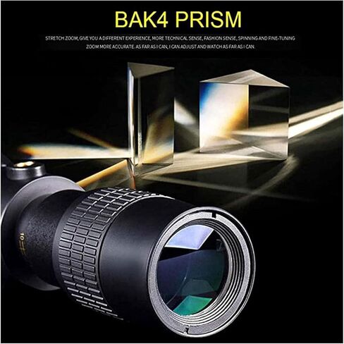 4K 10-300x40mm HD Zoom Monocular Telescope - مقاومة للماء عالية مع حامل الهواتف الذكية وترايبود ، مثالي لمشاهدة الطيور البرية والمشي لمسافات طويلة in Kuwait