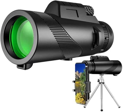 Binoculars Monocular Telescope - Long Range Zoom, Prism Telescope with Tripod and Phone Clip, Perfect for Outdoor Camping in Saudi Arabia