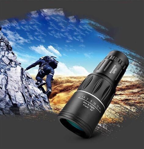 High Power Monocular Telescope 16x52 for Adults with High-Transparent Resin Lenses - Ideal for Hiking, Bird Watching, and Outdoor Activities in Saudi Arabia