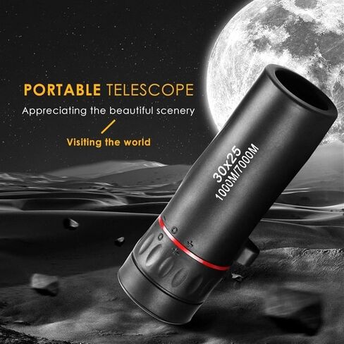 High Definition Waterproof Monocular Telescope 30x25 - Mini Zoom Scope for Travel and Outdoor Activities in Saudi Arabia