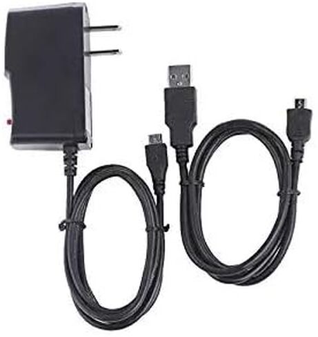 MaxLLTo AC Power Charger Adapter + 3ft 2in1 USB Data SYNC-Charge Charging Cable Cord for Sony Alpha A5000 A5100 A6000 A6300 A6500 DSC-HX10, SLT-A58, SLT-A77 Camera in Saudi Arabia