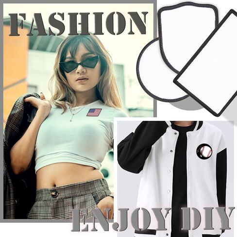 60 PCs Sublimation Patches - Iron On Blank Patches for DIY Crafts Hats Caps Backpack Uniforms in Kuwait