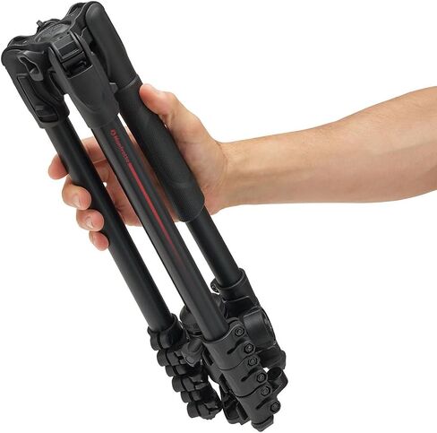 Manfrotto Befree Advanced AS Lever 4-Section Aluminum Travel Tripod Kit with 494 Center Ball Head, Black in Saudi Arabia