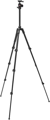 Manfrotto Befree Advanced AS Lever 4-Section Aluminum Travel Tripod Kit with 494 Center Ball Head, Black in Saudi Arabia