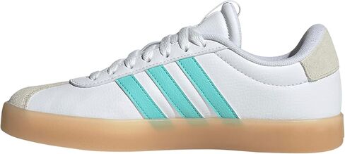 adidas Women's VL Court 3.0 Sneaker, White/Flash Aqua/Alumina, 8.5 in Saudi Arabia