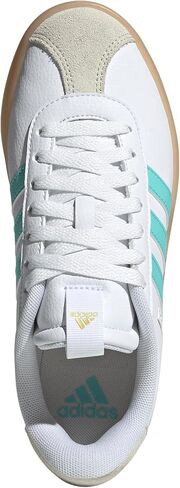 adidas Women's VL Court 3.0 Sneaker, White/Flash Aqua/Alumina, 8.5 in Saudi Arabia