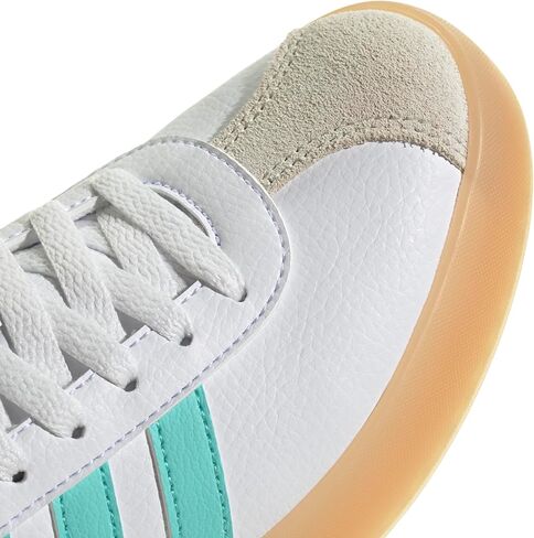 adidas Women's VL Court 3.0 Sneaker, White/Flash Aqua/Alumina, 8.5 in Saudi Arabia