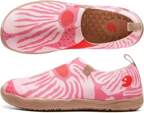 UIN Women's Floral Slip On Shoes Colorful Comfortable Lightweight Art Travel Sneakers Casual Loafers in Saudi Arabia