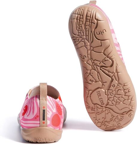 UIN Women's Floral Slip On Shoes Colorful Comfortable Lightweight Art Travel Sneakers Casual Loafers in Saudi Arabia