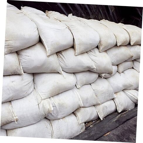 POPETPOP 10Pcs Woven Sandbags for Flood Protection Durable Empty Sandbags for Flood Use Strong Reusable Design for Roadblocks and Water Diversion in Saudi Arabia