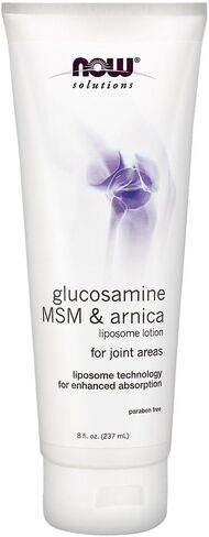NOW Glucosamine, MSM & Arnica Liposome Lotion, 8-Ounce (Pack of 2) in Saudi Arabia
