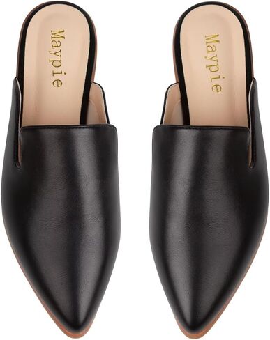 Maypie Flat Mules for Women 2025 Pointed Toe Slip On Mule Shoes Comfortable Loafer Slides in Saudi Arabia