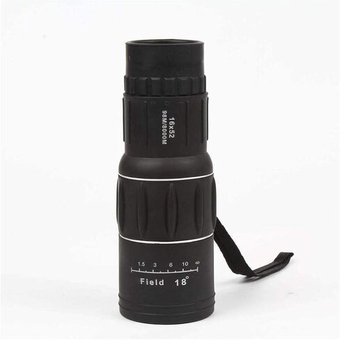 Portable 6X52 Zoom Monocular Telescope - Hand Focus, Coated Optical Glass Lens with Phone Clip and Tripod in Saudi Arabia