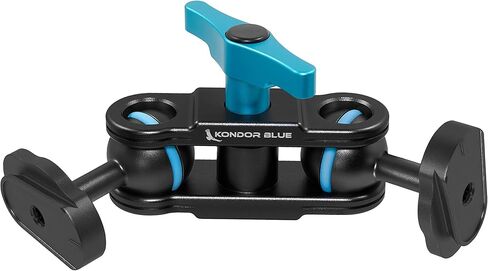 KONDOR BLUE | Cine Magic Arm | Mini Lock QR Plate Mounting Ball Heads, Lightweight, Pro Mounting Solution, Adjustable Tension, Strong & Reliable Articulating Arm | Raven Black in Saudi Arabia