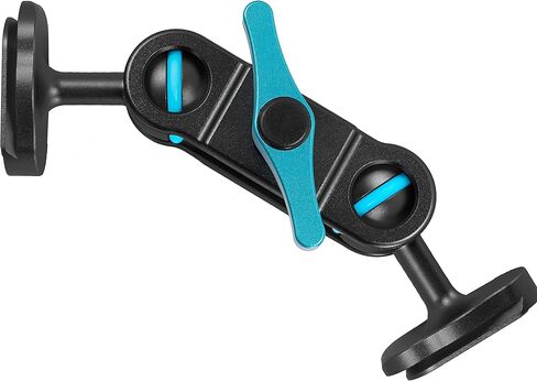 KONDOR BLUE | Cine Magic Arm | Mini Lock QR Plate Mounting Ball Heads, Lightweight, Pro Mounting Solution, Adjustable Tension, Strong & Reliable Articulating Arm | Raven Black in Saudi Arabia