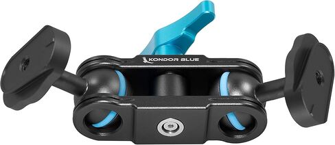 KONDOR BLUE | Cine Magic Arm | Mini Lock QR Plate Mounting Ball Heads, Lightweight, Pro Mounting Solution, Adjustable Tension, Strong & Reliable Articulating Arm | Raven Black in Saudi Arabia