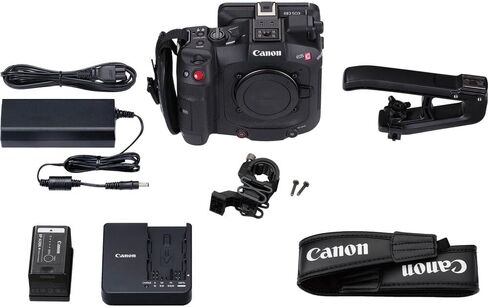 Canon EOS C80 6K كاميرا سينمائية كاملة الإطار (Canon RF) (6389C002) + 2 × بطاقة ذاكرة 128 جيجابايت + مصباح LED + برنامج تصوير + كيس كاميرا + ترايبود + كبل التنظيف + كابل HDMI + أكثر (متجددة) in Kuwait