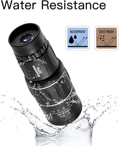 16x52 Monocular Telescope - High Power Compact Portable Waterproof Telescope with Smartphone Adapter Tripod for Bird Watching in Saudi Arabia