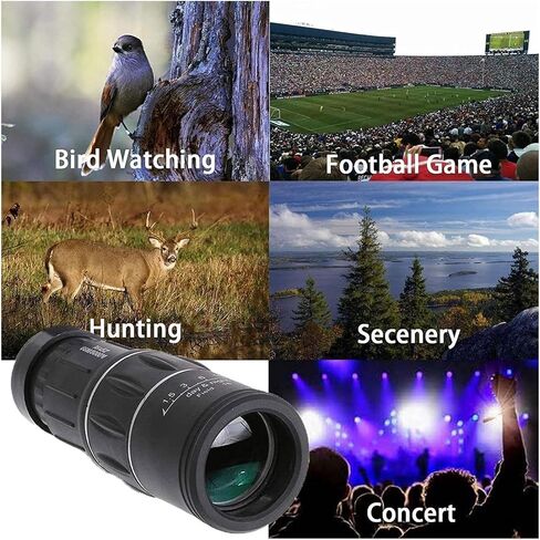 16x52 Monocular Telescope - High Power Compact Portable Waterproof Telescope with Smartphone Adapter Tripod for Bird Watching in Saudi Arabia