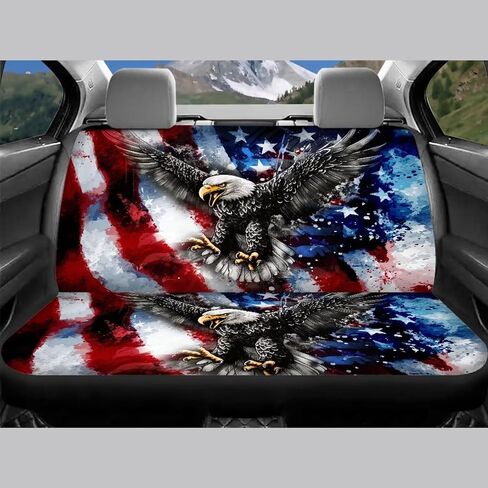 Cool Wolf Car Seat Cover Backrest Seat Protector Full Set of 4pcs Universal Car Interior Decorative for Women Ladies Gifts Fit Most Car,Truck,SUV,Van 4Pack Blue in Kuwait