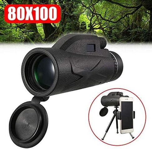 80X100 Zoom Lens Monocular Telescope - Waterproof Hiking Telescope for Bird Watching, Outdoor Travel in Saudi Arabia