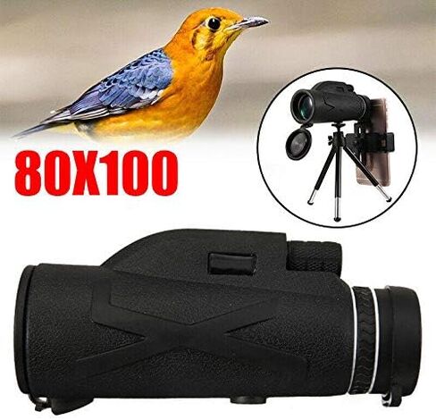 80X100 Zoom Lens Monocular Telescope - Waterproof Hiking Telescope for Bird Watching, Outdoor Travel in Saudi Arabia