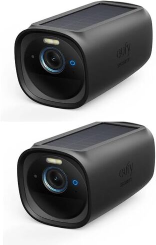 eufy Security eufyCam S330 (eufyCam 3) Add-on Camera with Skin (2-Pack), Security Camera Outdoor Wireless, 4K with Integrated Solar Panel in Saudi Arabia