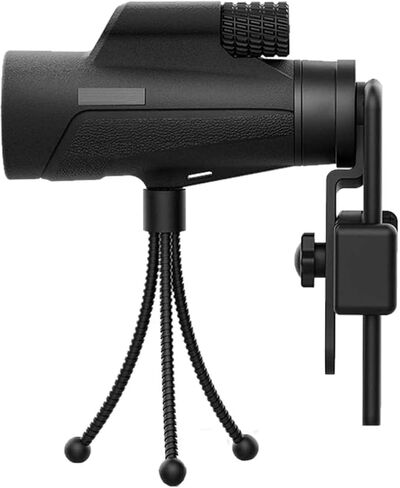 مناظير محمولة عالية الطاقة 10 × 42 مع عدسة بريم BAK4 أحادية اللون مع محول الهواتف الذكية وترايش ترايبود لمشاهدة الطيور الخارجية ، FO in Kuwait