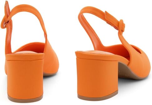 حذاء الأرض المدببة بأصابع القدم منخفضة الكعب للنساء-Slingback slip-on stunky heeled dress pumps | 2.25 بوصة عمل مريح الكعب غير الرسمي للعمل والمكتب والزفاف in Saudi Arabia