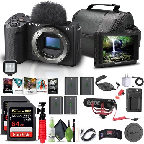 كاميرا Sony Alpha ZV-E10 II بدون مرآة (الجسم فقط ، أسود) (ZVE10M2KB) in Saudi Arabia