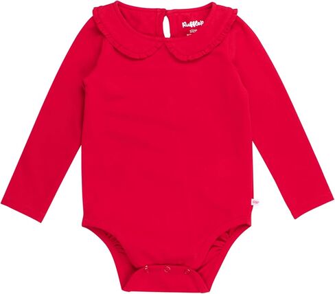 RuffleButts Baby/Toddler Girls Peter Pan Collar Bodysuit One Piece Outfit in Saudi Arabia