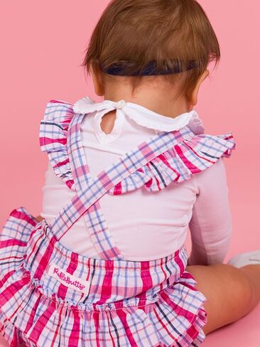 Rufflebutts Baby/Toddler Girls Peter Pan Collar Bodysuit in Kuwait