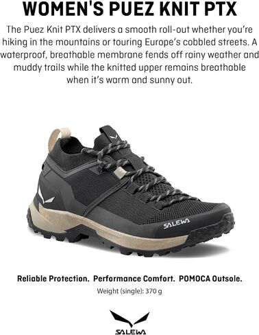 Salewa Women's Puez 2 Knit Powertex Shoes - حذاء مسار ماء للمشي لمسافات طويلة والرحلات in Saudi Arabia
